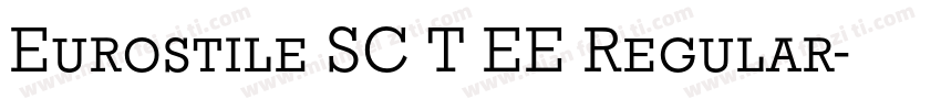 Eurostile SC T EE Regular字体转换